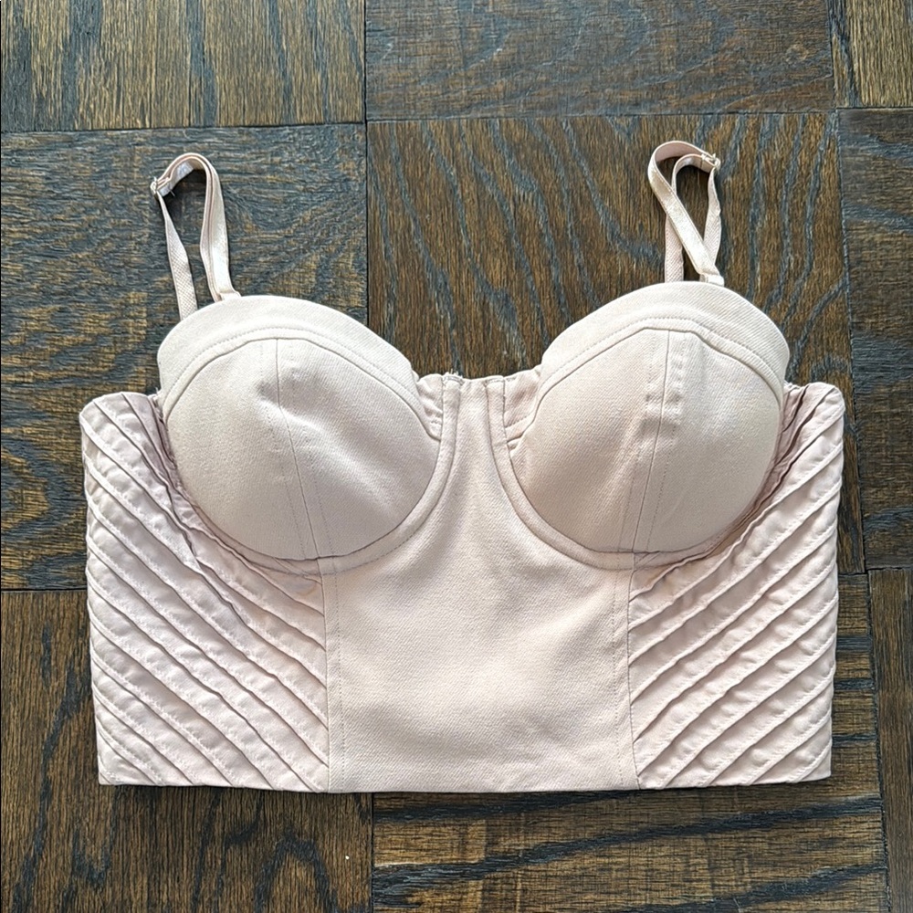 Marciano Dusty Pink Bustier Top - Size 6